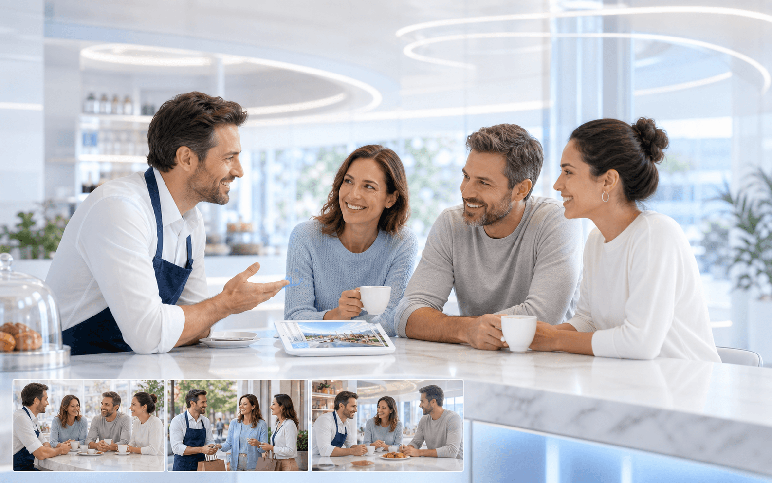 A local business owner and familiar supporters in an ongoing Vyralizer Team relationship